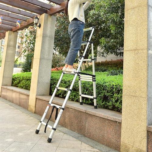 DayPlus 伸縮脚立はしご 最長2.3m 6段+7段 安定 兼用脚立 踏み台