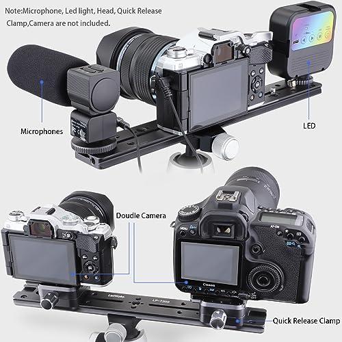 LEFTFOTO 300mmアリ溝スライドレール、アルカスイスタイプクイック