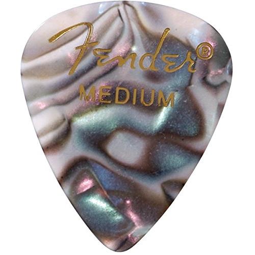 Fender 8色アソート 8枚各色1枚）ティアドロップ MEDIUM ギター ピック