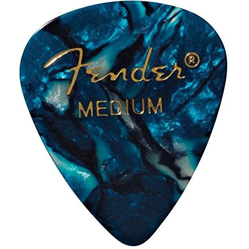 Fender 8色アソート 8枚各色1枚）ティアドロップ MEDIUM ギター ピック