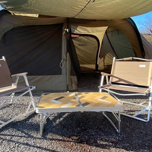 コールマン×ビューティーアンドユース ミニテーブル キャンプ アウトドア Amazon | Coleman(コールマン) ナチュラルパズルミニテーブル