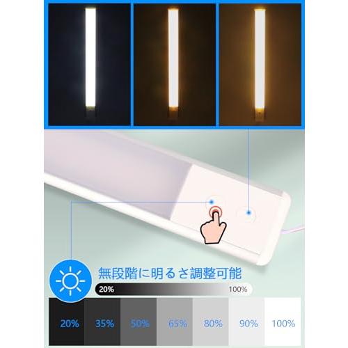 NORTHYUN 3段階調色 無段階調光 車用ルームランプ 車室内灯 DC12V-85V