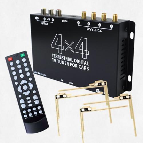 車載地上デジチューナー HDMI対応 高精度 DT4100 車載地上デジチューナー HDMI対応 高精細度 12V~24V対応 フルセグ