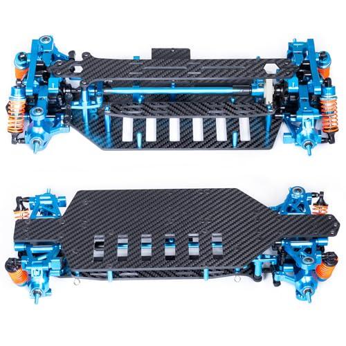 TRZX 合金とカーボン RC シャーシ シャフト ドライブ ツーリングカー