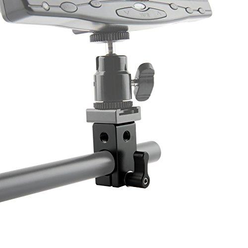 NICEYRIG 15mmロッドクランプ レールコネクターアダプター 1/4ネジ穴