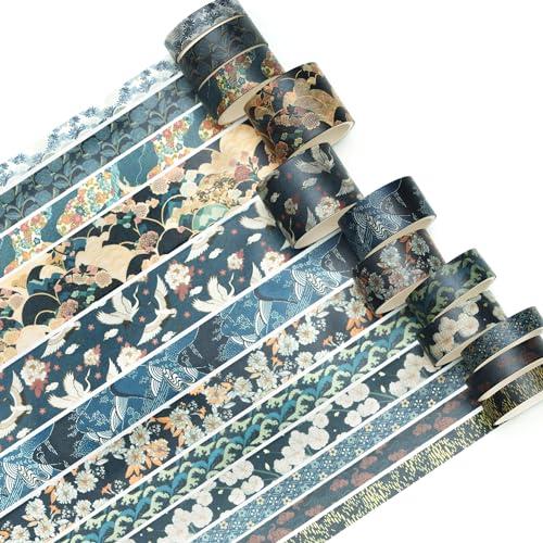 Songdao 12巻 京都風雲 マスキングテープ セット 花のアート・接着