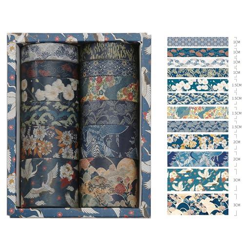 Songdao 12巻 京都風雲 マスキングテープ セット 花のアート・接着