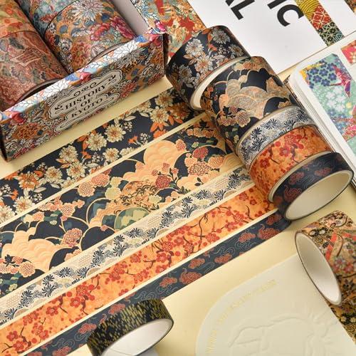 Songdao 12巻 京都風雲 マスキングテープ セット 花のアート・接着