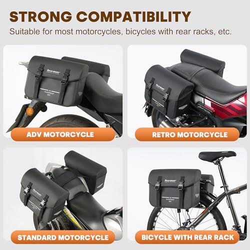 WILD HEART オートバイサドルバッグ防水バッグレトロテールバッグ 20L