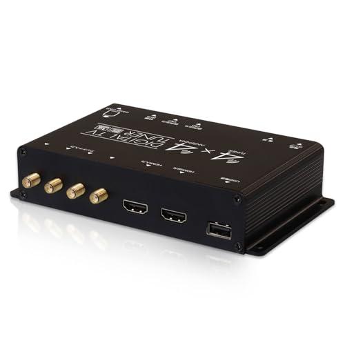 車載用4×4地デジフルセグチューナー HDMI/ RCA 地デジチューナー フルセグ HDMI入力出力機能付 FT44H ワンセグ
