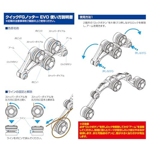 ドレスDRESS クイックFGノッターEVO インフェルノレッド PE0.3号~6号 