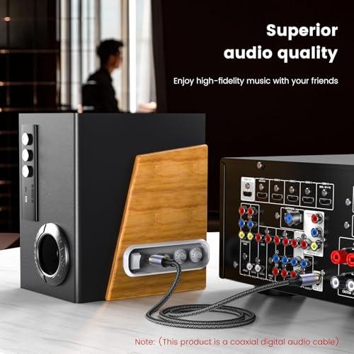 MOSWAG RCAオス-RCAオス 同軸デジタルケーブル サブウーファー