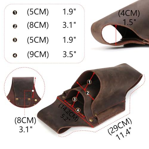 TOURBON 伐採用クサビポーチ プラスチック 楔 4本収納可能 ヤスリ