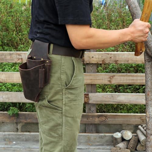 TOURBON 伐採用クサビポーチ プラスチック 楔 4本収納可能 ヤスリ