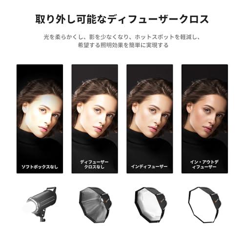 K&F CONCEPT ソフトボックス 八角形 90cm 撮影 照明用 ライトボックス