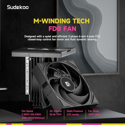 Sudokoo SK620V AM5 空冷クーラー：AM5専用 6ヒートパイプ デュアル