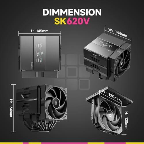 Sudokoo SK620V AM5 空冷クーラー：AM5専用 6ヒートパイプ デュアル