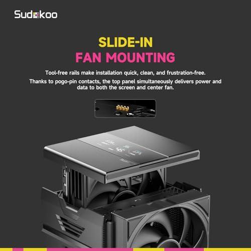 Sudokoo SK620V AM5 空冷クーラー：AM5専用 6ヒートパイプ デュアル
