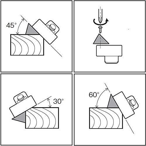 角利KAKURI 替刃式 細工鉋 角面取カンナ 30度/45度/60度で面取り ネジ