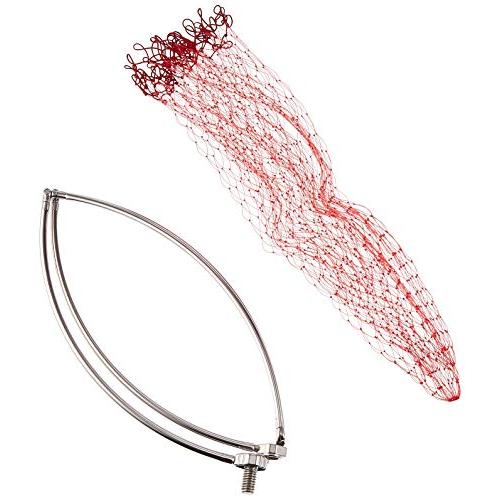 シマノ ステン磯ダモ(4つ折りタイプ) レッド・45cm PD-3D1S (玉枠 替網) シマノSHIMANO 玉網 ステン磯ダモ 4つ折りタイプ レッド 45cm PD-3D1S