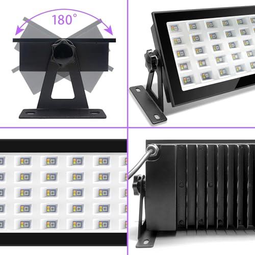 モアレ（投光器・投影器）　❤︎付属多数❤︎ 2個入240W LED RGB高天井灯 屋外ガーデンライト 投光器