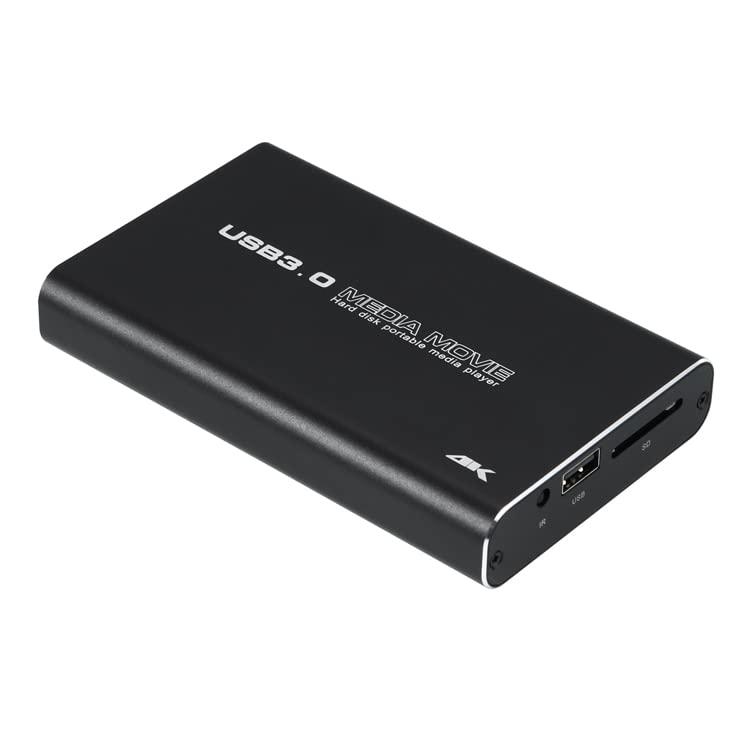ポータブル マルチメディアプレーヤー 4K対応 2.5インチHDD/SSD取付可