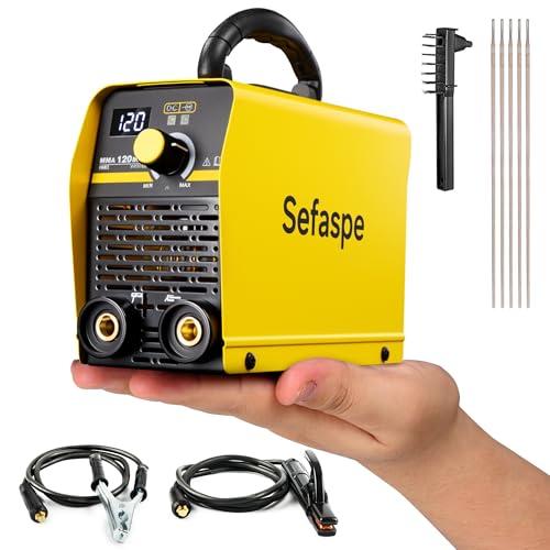 Sefaspe 溶接機 100v 半自動 アーク溶接機 120A インバーター直流 ミニ