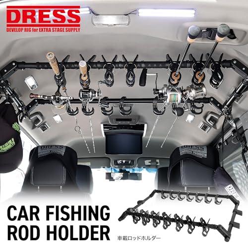 ドレスDRESS 車載 ロッドホルダー セット 7本積載 釣り 車 竿