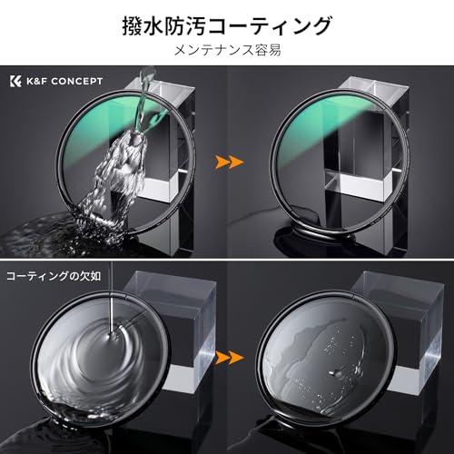 K&F Concept 77mm CPLフィルター 超低反射0.1% コントラスト 反射調整