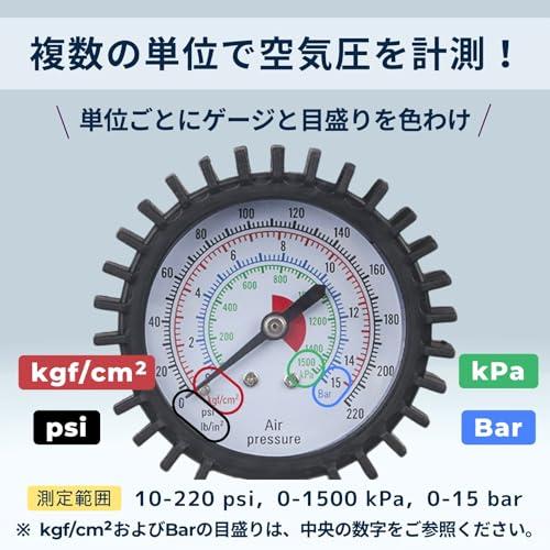 B-Lab. 車 エアゲージ エア チャックガン バイク 自転車 タイヤ 空気