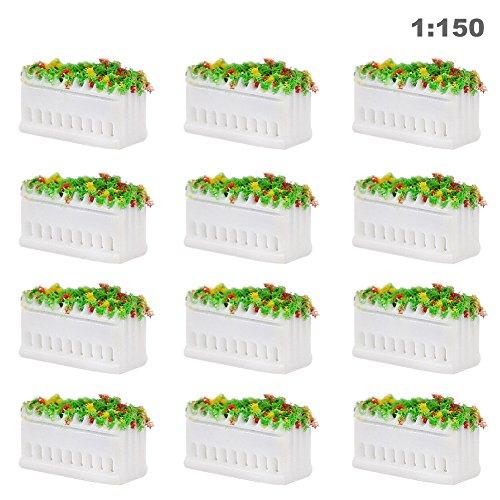 情景コレクション 模型 花壇 花 庭園 公園 街路 1:150 12本入り モデル
