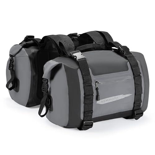 KEMIMOTO バイク サイドバッグ 防水 大容量50L ツーリングバッグ 2PC