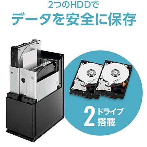 I-O DATA NAS 4TB RAID 1 HDD PC アイオーデータ I-O DATA アイ・オー・データ NAS 2ベイ 4TB RAID1 PC スマホ
