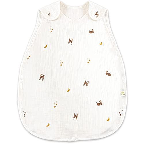 ケラッタ イブル スリーパー 赤ちゃん 4重ガーゼ 綿100％ ベビー用 新生児 春 夏 寝たまま着せられる 0〜4歳まで b. バンビ 4重ガ の商品画像