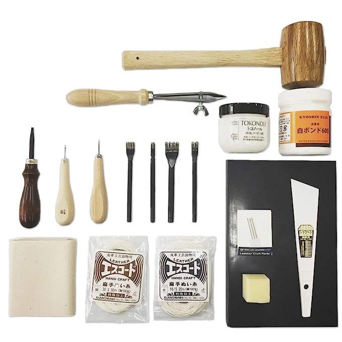 10cube Leathermart レザークラフト 工具セット 18点コンプリート