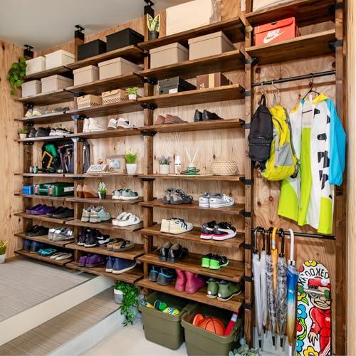 平安伸銅工業 LABRICO DIY収納パーツ 2×4アジャスター マットブラック