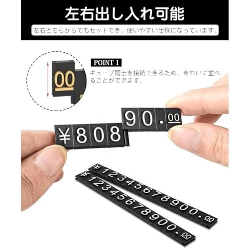 KDSSYFT プライスカード 木製 20枚プライス数字プレート 10個フレーム