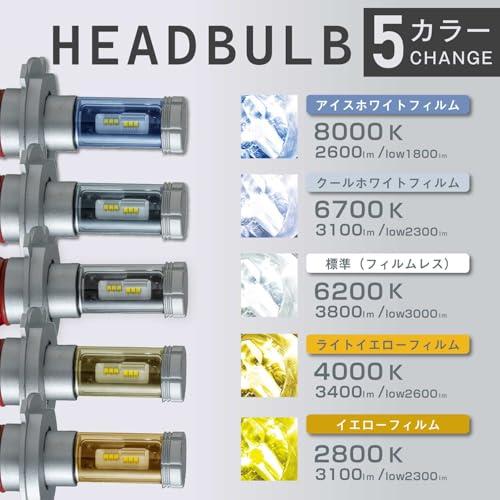 VALENTI ヴァレンティLED ヘッド フォグバルブ H4 8000K/6700K/6200K