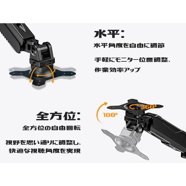 ロボロビン デュアル ノートパソコン/モニターアーム 安定性UP トレイ