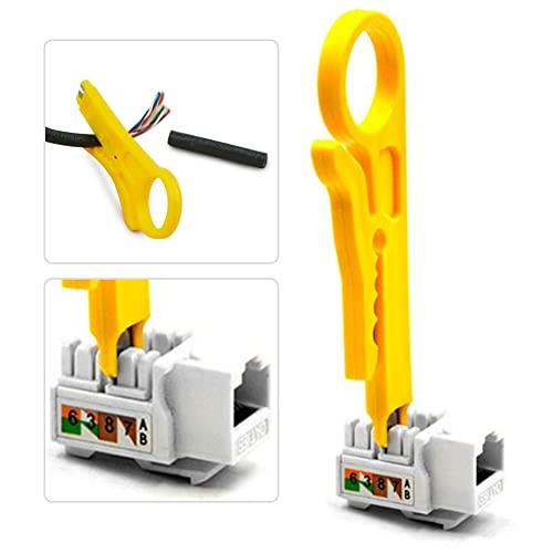 Youtumall LANケーブル自作工具キット ワイヤーストリッパー 圧着ペンチ テスタード ライバー パンチダウンツール RJ45プラグ