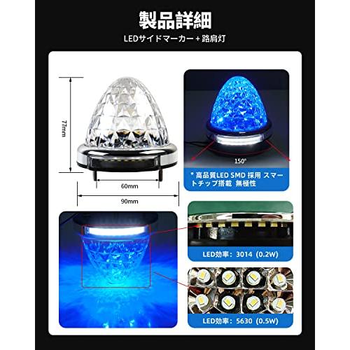 2024年11月最新型・防水加工Cartist LED サイドマーカーランプ 路肩灯