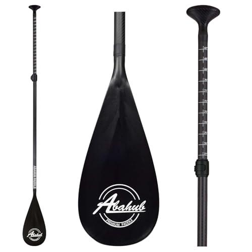 パドル 3セクションパドル 調節可能 64.57インチ~ sup用パドル新品 Carbon Fiber SUP Paddle 3-Section Adjustable Shaft Black Plastic