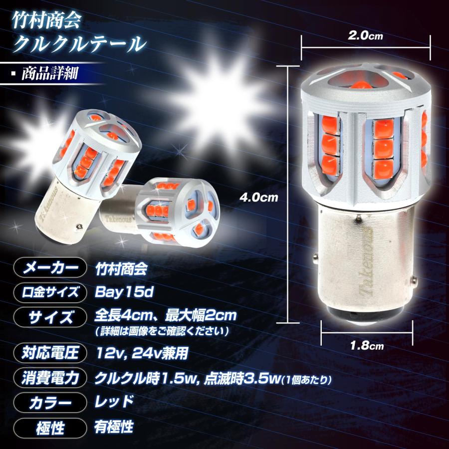 Takenous トラック野郎御用達 竹村商会 S25 LED ダブル クルクルテール