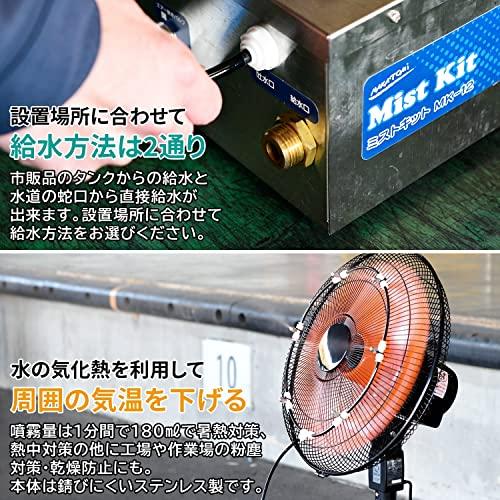 ナカトミNAKATOMI 業務用扇風機 ミストシャワー 工場扇用ウォーター