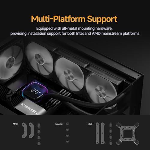 Ocypus Iota L36 CPUクーラー 水冷、デジタルディスプレイ、360MM AIO