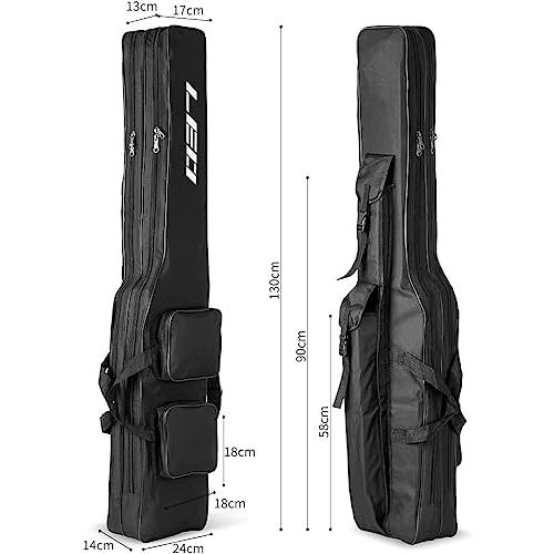 HUACHENG 釣り用ロッドケース 釣り用バッグ フィッシングバッグ 折畳