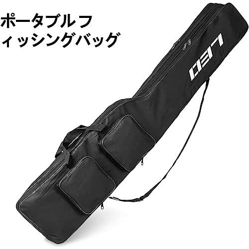 HUACHENG 釣り用ロッドケース 釣り用バッグ フィッシングバッグ 折畳