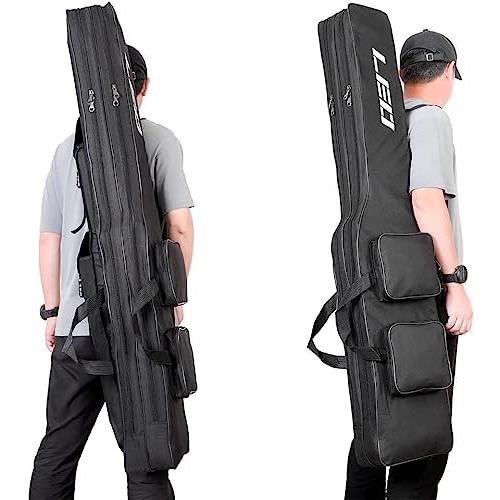 HUACHENG 釣り用ロッドケース 釣り用バッグ フィッシングバッグ 折畳