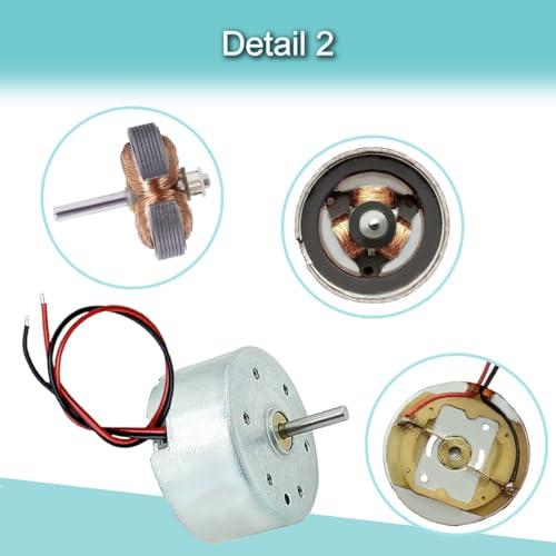 JYUDAUFU 5個 RF-300 モーター DC 1V-6V 0.08インチ/2mmシャフト直径