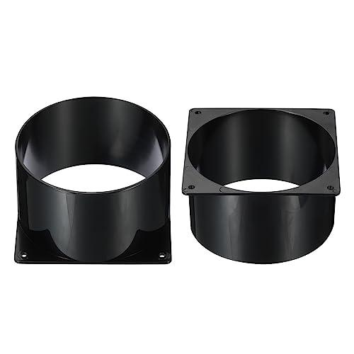 PATIKIL 120 mm ダクト接続フランジ 乾燥機通気壁プレート 正方形